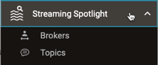 Screenshot of Streaming Spotlight left-nav menu
